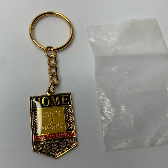 vintage Home Savings of America keychain NWOT - Picture 1 of 3